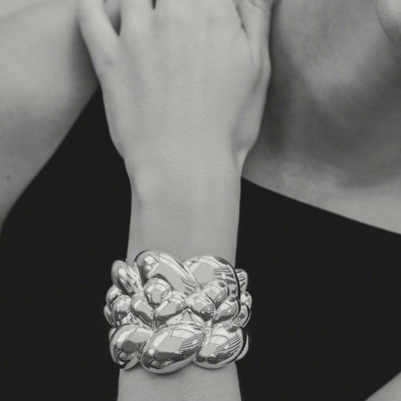 Sterling Silver Cuff Bracelet Babylone